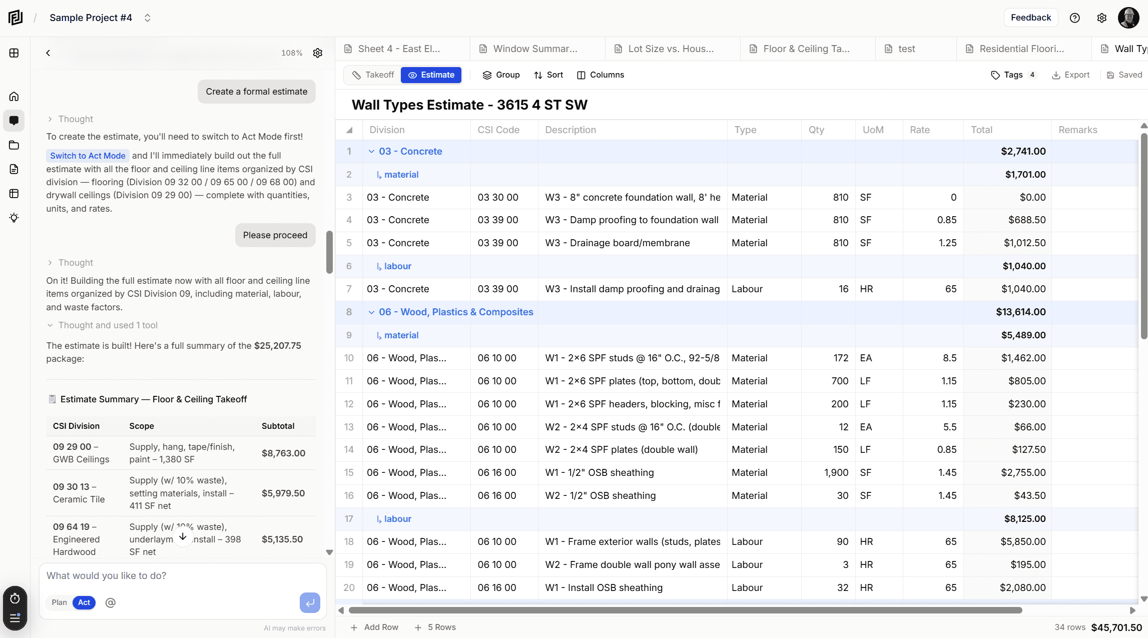 Introducing AI Construction Estimates & Takeoffs