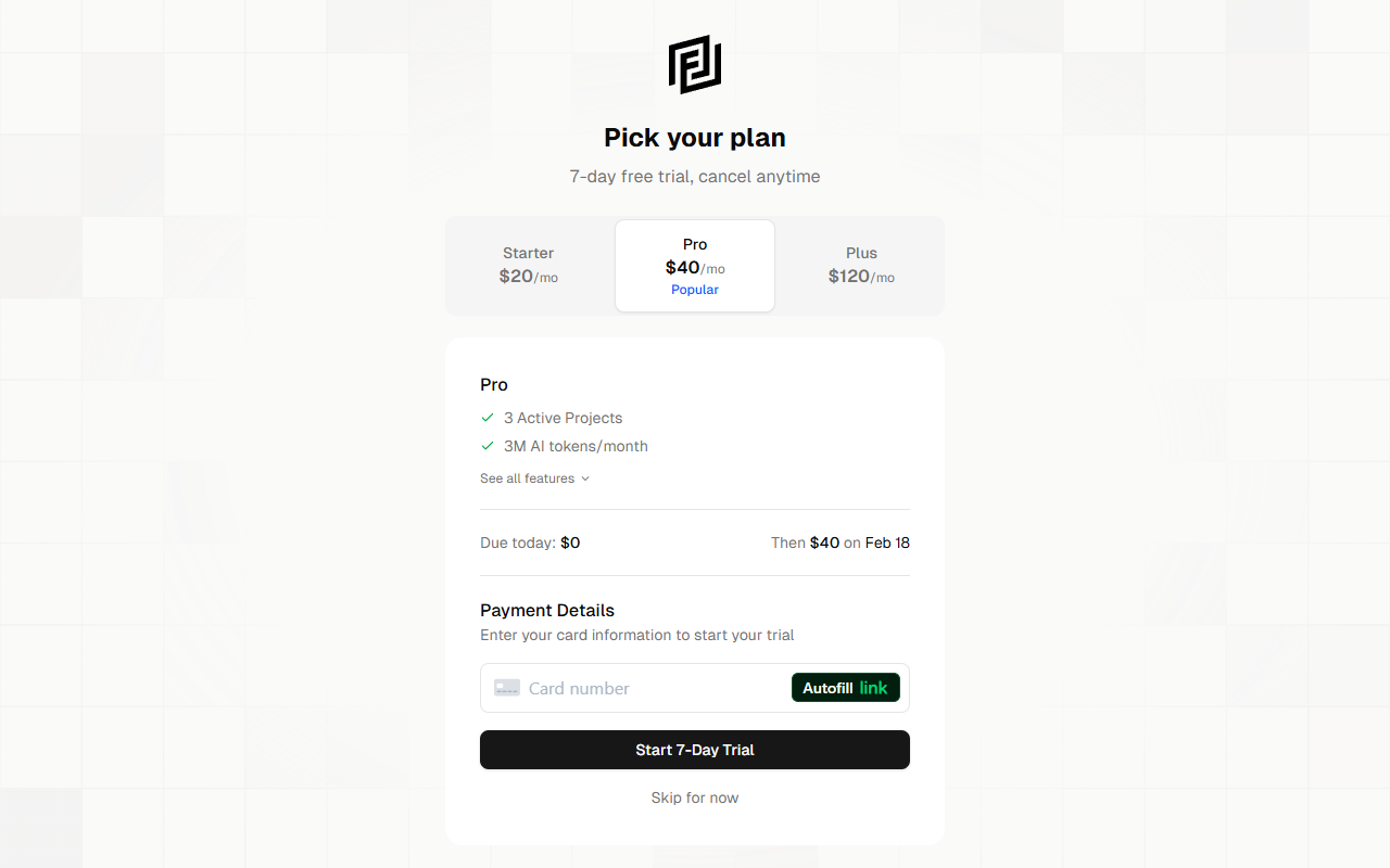 onboarding step3 checkout
