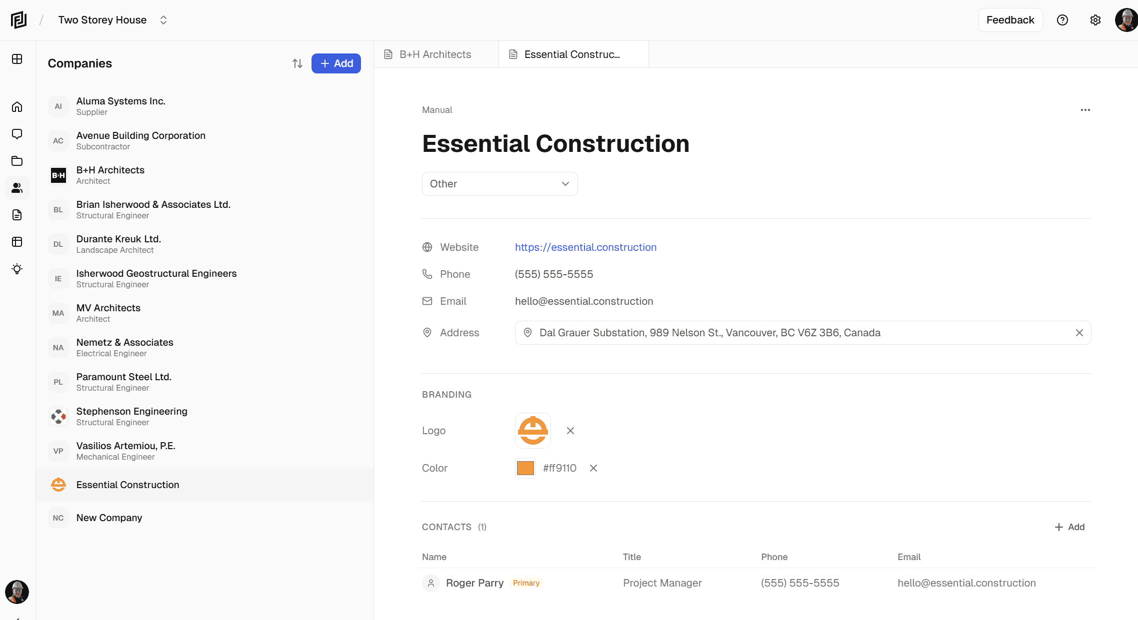 Introducing Companies and Contacts