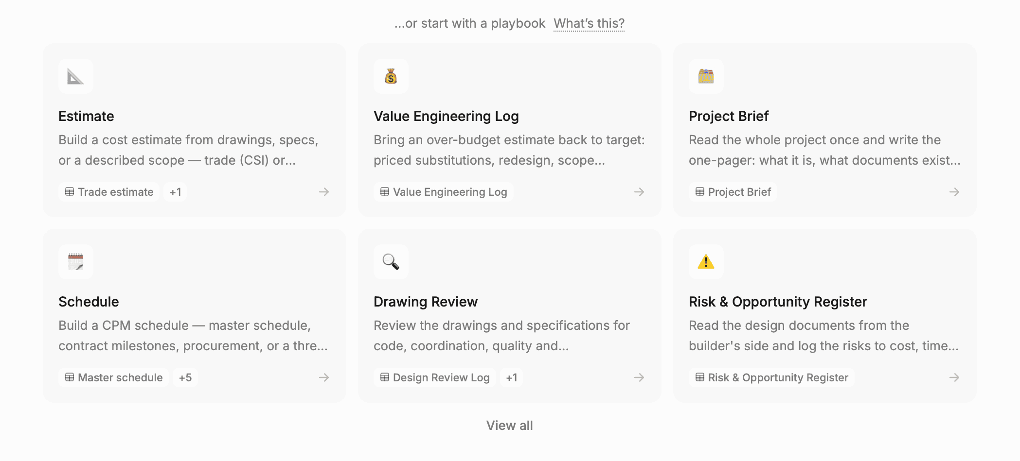 AI Construction Playbook